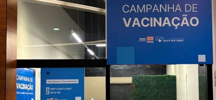 Vacinação contra gripe e tétano chega aos shoppings