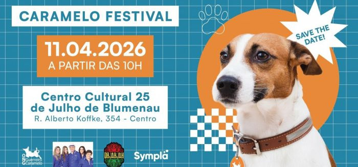 Caramelo Festival 2026: música e causa animal agitam Blumenau em abril