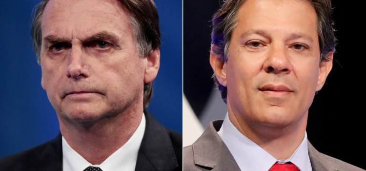 Bolsonaro e Haddad decidirão eleição para presidente no segundo turno