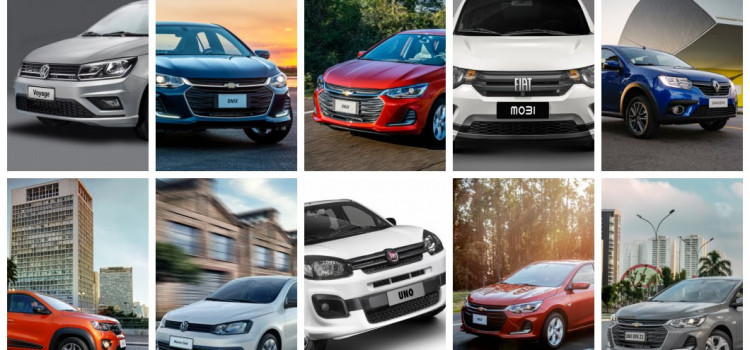 Ranking dos 10 carros mais baratos em 2022