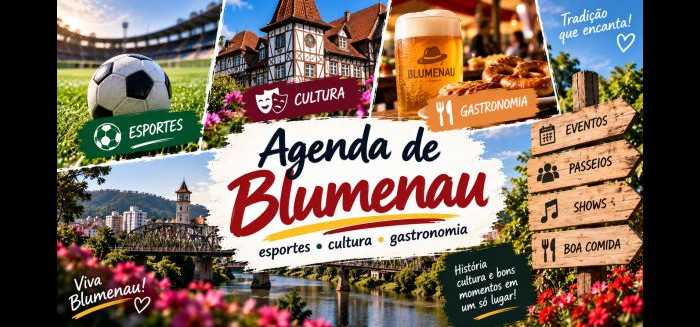 Agenda de Blumenau: esportes, cultura e gastronomia