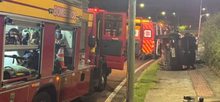 Motorista embriagado e sem CNH tomba carro na Humberto de Campos