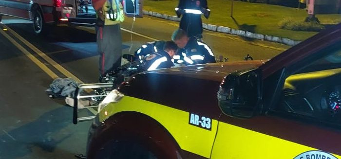 Atropelamento na Itoupava Central deixa pedestre gravemente ferido