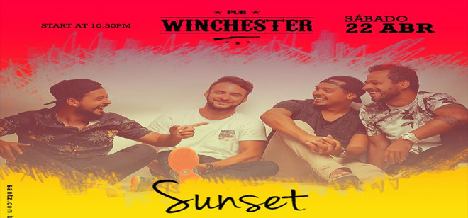 Winchester Pub recebe a banda Sunset neste sábado