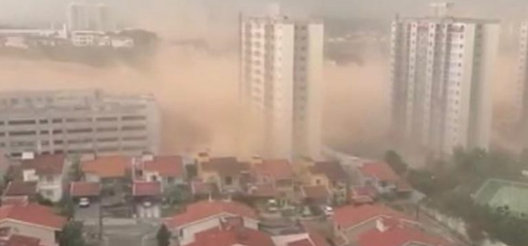 Após seca e fumaça, Manaus tem tempestade de areia