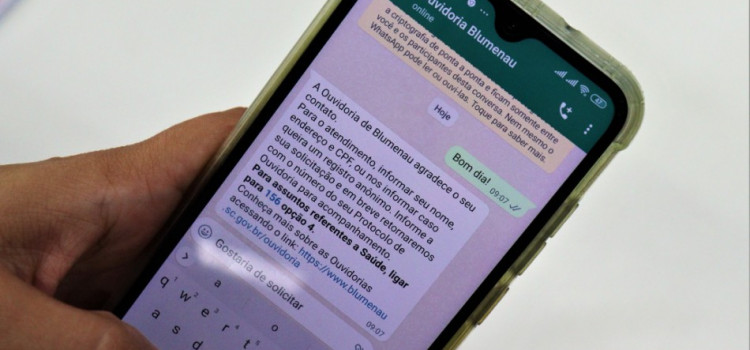 WhatsApp é o segundo canal mais usado para falar com a Ouvidoria