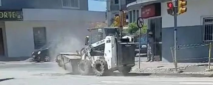 Comerciantes da Itoupava Norte sofrem com poeira de obra