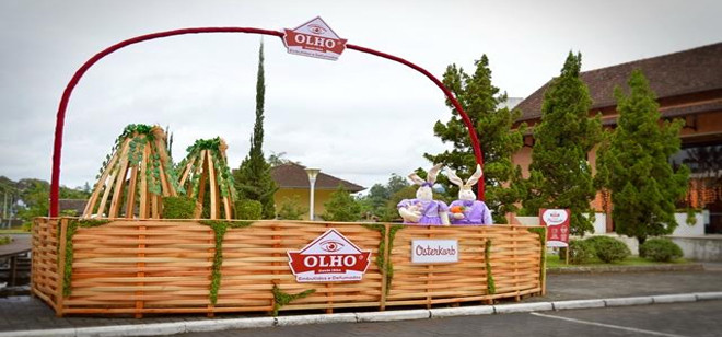 Cesta de Páscoa com quatro metros de altura é atração na 9ª Osterfest