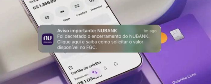 Nubank explica e-mail enviado por engano sobre fim das atividades