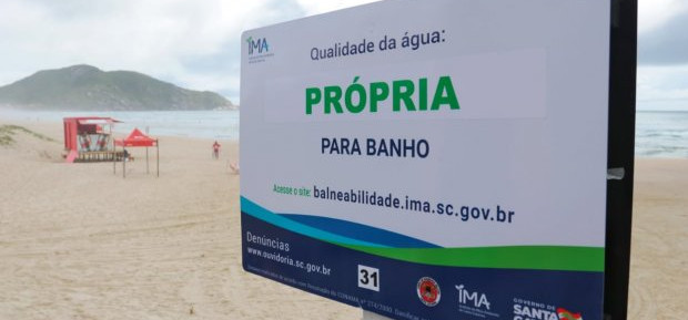 Pontos próprios para banho no estado sobe para 65,3%