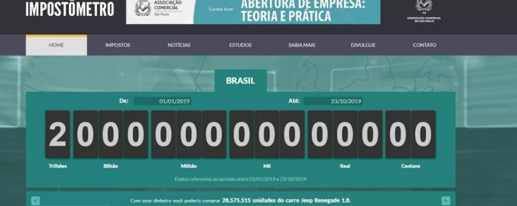 Brasileiros já pagaram mais de R$ 1 tri em impostos em 2021