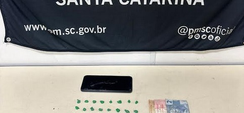 Trombadinha de 13 anos é preso traficando