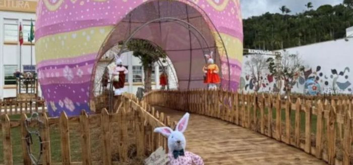 Páscoa em Gaspar tem ovo gigante e programação gratuita na praça