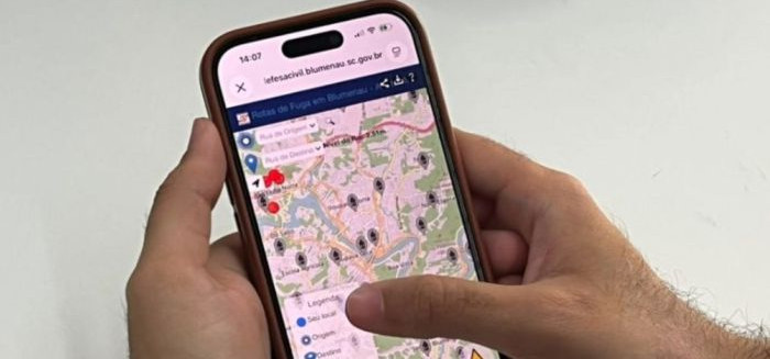 AlertaBlu indica rotas de fuga e áreas de risco em tempo real