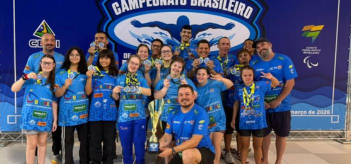 Paradesporto de Blumenau conquista vice-campeonato inédito na natação