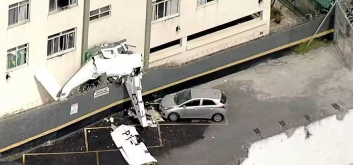Avião de pequeno porte atinge prédio em Belo Horizonte e deixa mortos