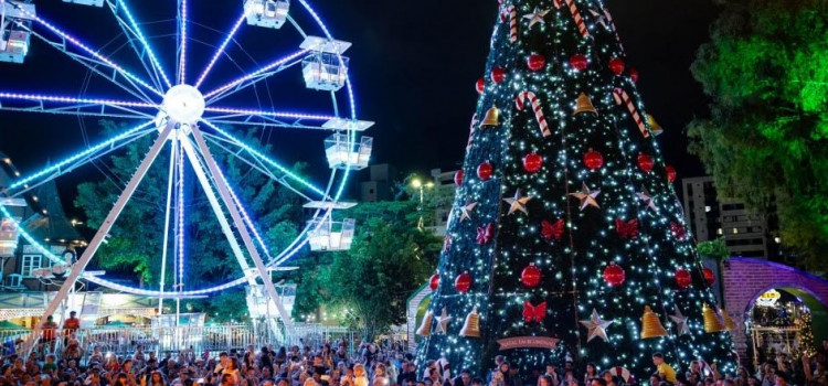 Valores e brinquedos do Natal em Blumenau