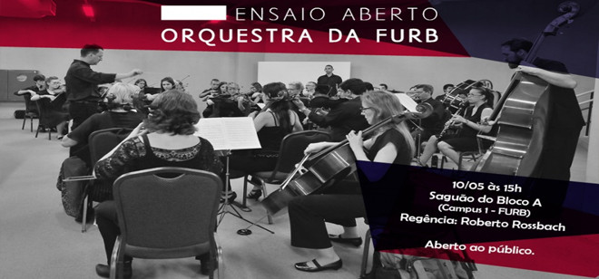 Orquestra da FURB faz ensaio aberto e gratuito nesta tarde