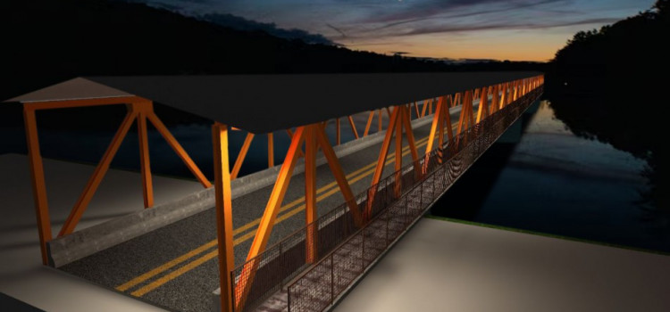Prefeitura inicia testes para luminosidade da Ponte do Salto