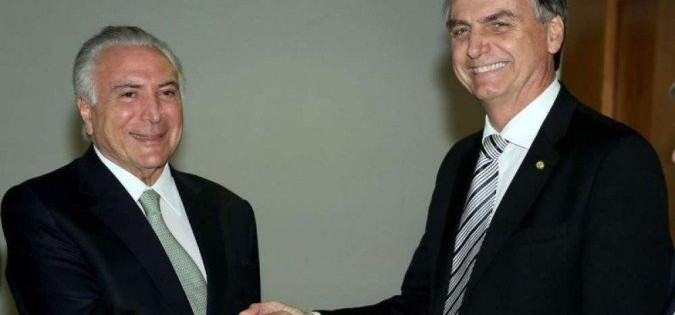 Com ajuda de Temer, Bolsonaro muda o tom e busca reconciliação
