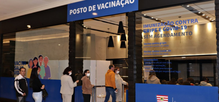Shoppings já aplicaram mais de 5 mil vacinas