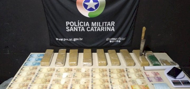 PM apreende mais de 6 kg de maconha em Navegantes