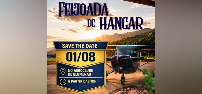 Feijoada de hangar do Aeroclube une aviação e gastronomia