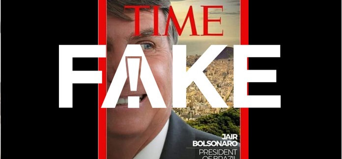 Capa da Times desmente Bolsonaro