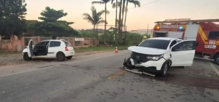 Colisão frontal deixa quatro feridos na SC-412 em Gaspar