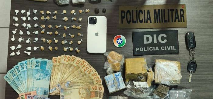 Ação conjunta da polícia fecha ponto de tráfico