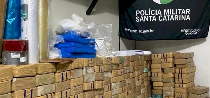 Polícia Militar realiza apreensão de mais de 200kg de drogas