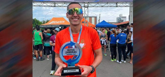 Atleta supera lesão e conquista 4º lugar em ultramaratona