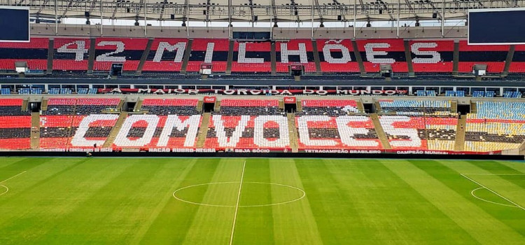 Flamengo tem mosaico para enfeitar o Maracanã hoje