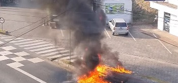 Pequeno incêndio aconteceu na Martin Luther