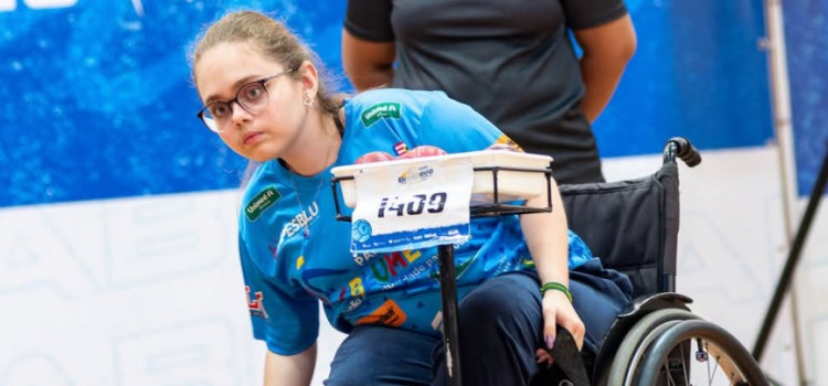 Blumenauense é vice-campeã brasileira na Bocha Paralímpica