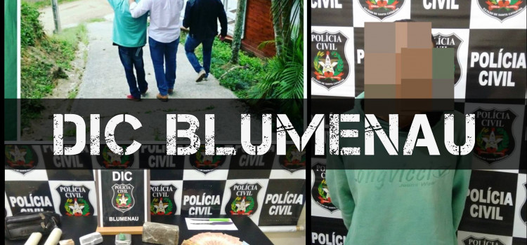 DIC Blumenau prende traficante membro de organização criminosa