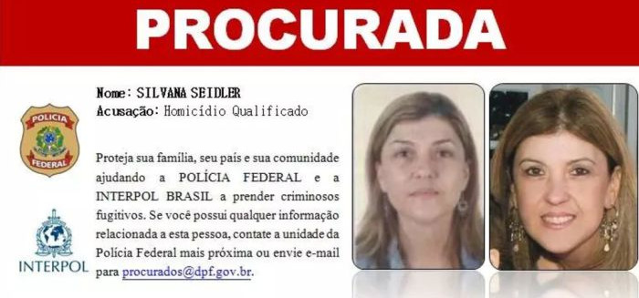 Única mulher na lista de foragidos de SC é procurada pela Interpol