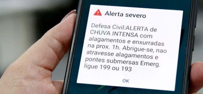 Alerta de emergência no celular assusta moradores de SC