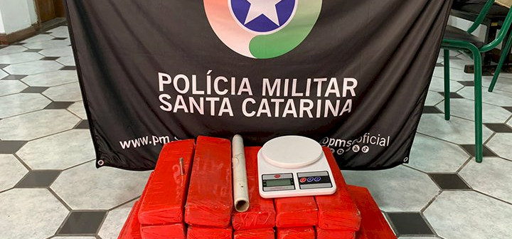 Polícia Militar apreende 29 kg de maconha