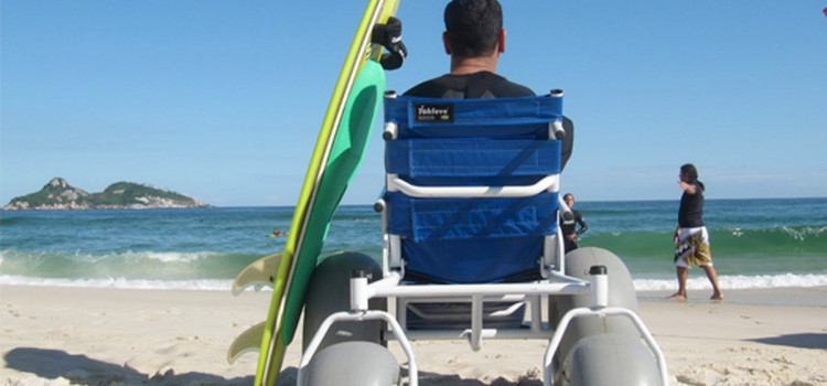 Acessibilidade: Praias de Palhoça contarão com cadeiras anfíbias reclináveis