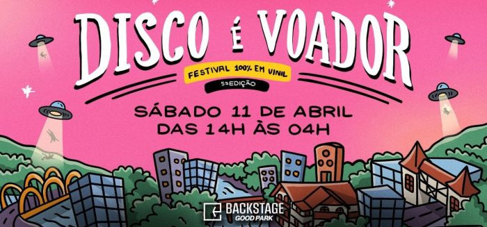 Festival Disco é Voador traz 14 horas de música em vinil para Blumenau