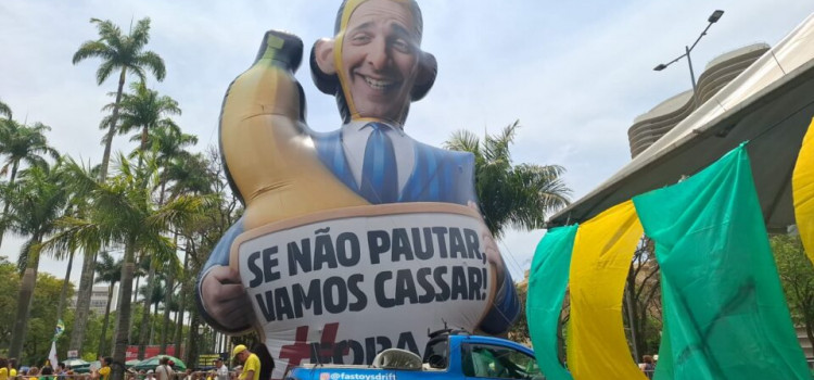 “Fora Moraes”: a manifestação em Belo Horizonte ontem