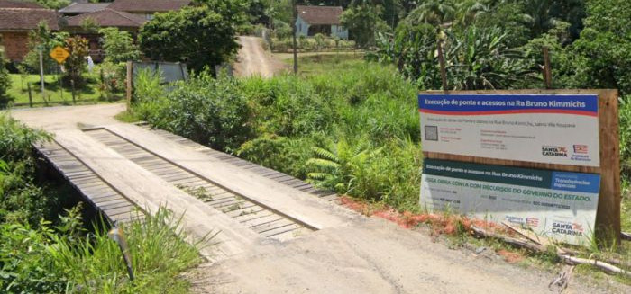 Nova ponte na Vila Itoupava recebe R$ 1,5 milhão para sair do papel