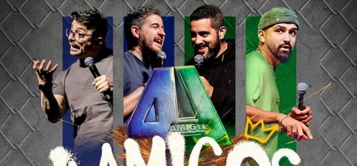 Grupo 4 Amigos traz novo show de stand-up a Blumenau