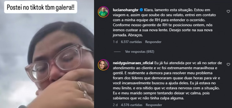 Luciano Hang reage após vídeo de ex-colaboradora viralizar