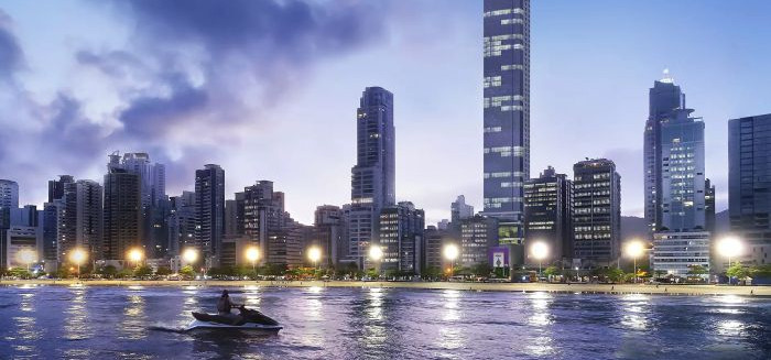 Obra de prédio de 400 metros quebra recorde nacional
