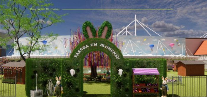 Páscoa em Blumenau aposta em conto de fadas e constrói vila encantada