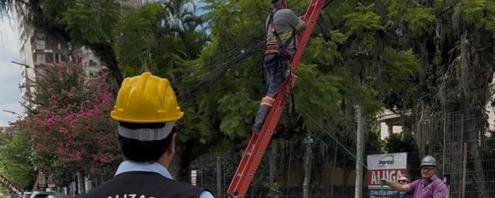 Procon realiza mutirão de limpeza de fiação na Getúlio Vargas